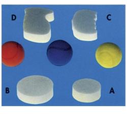 PALLINA RIABILITATIVA MANOGIN BALL POLIURETANO ESPANSO DIAMETRO 70 MM BLU