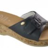 WAPPY LEATHER WOMENS MEMORY CUSHION NAVY BLUE 40