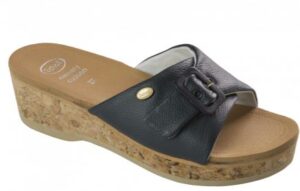 WAPPY LEATHER WOMENS MEMORY CUSHION NAVY BLUE 40