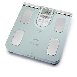 BILANCIA PESAPERSONE CON MONITOR COMPOSIZIONE CORPOREA 4SENSORI PESO PERCENTUALE MASSA GRASSA E MASSA MUSCOLARE BF511 COLORE BLU