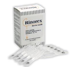 FIALA PER DOCCIA NASALE RINOREX BICARBONATO 5 ML 15 PEZZI