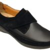 CALZATURA DR SCHOLL REMOVABLE INSOLE ADELINDA SUEDE+ELASTICATED TEXTILE WOMENS BLACK 1 PAIO