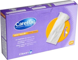 CAREBAG URINALE UOMO + GEL MAX TAMPONE SUPERASSORBENTE PER GELIFICARE CONTENUTO E TOGLIERE ODORE 20 PEZZI