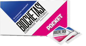 BIOCHETASI POCKET DIGESTIVO 18 COMPRESSE MASTICABILI NUOVA FORMULAZIONE
