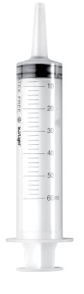 SIRINGA STERILE MONOUSO 60ML CONO CATETERE CENTRALE INJ-LIGHT SENZA AGO 1 PEZZO