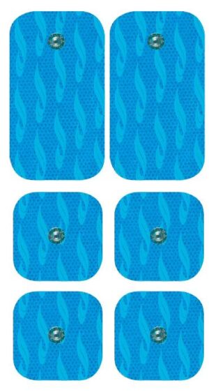 SET ELETTRODI PREGELLATI CLIPS 4 PEZZI 48X48 + 2 PEZZI 50X10