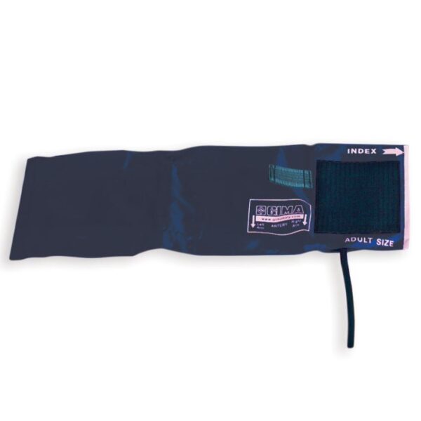 BRACCIALE IN NYLON CALIBRATO CON POLMONE A 2 TUBI.PEDIATRICO. COLORE BLU