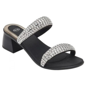 LOMBARD MICROFIBRE STRASS WOMAN BLACK 39