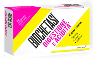 BIOCHETASI ACIDITA' E DIGESTIONE 20 COMPRESSE MASTICABILI AROMA LIMONE