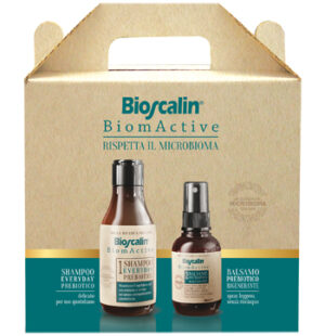 BIOSCALIN BIOMACTIVE COFANETTO NATALE SHAMPOO EVERYDAY PREBIOTICO 200 ML + BALSAMO PREBIOTICO RIGENERANTE 100 ML