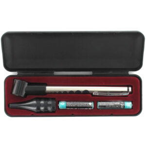 SET COMBI OTOSCOPIO + LUCCIOLA .KIT COMPOSTO DA 1 TESTA OTOSCOPIO CON 3 SPECULUM AURICOLARI DI MISURE DIFFERENTI. SULLALUCCIOLA E' STAMPATA UNA SCLA DI RIFERIMENTO DELLE PUPILLE