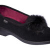CALZATURA LORELLA EMBOSSED MICROFIBRE WOMAN BLACK 36