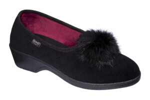 CALZATURA LORELLA EMBOSSED MICROFIBRE WOMAN BLACK 36