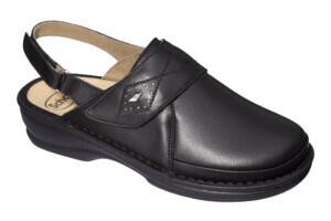 CALZATURA ROBERTA B/S ELASTICATED+LEATHER WOMAN BLACK 36
