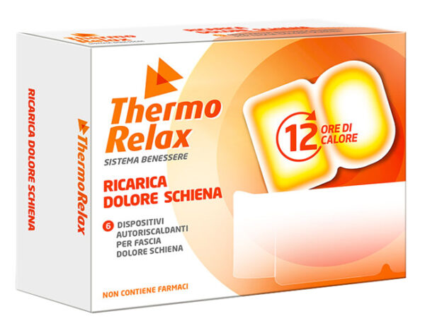 THERMORELAX RICARICA PER FASCIA DOLORE LOMBARE 6 DISPOSITIVIAUTORISCALDANTI