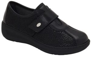 CALZATURA MAGALI' ELASTICATED+LEATHER WOMAN BLACK ELASTICIZZATO + PELLE 36