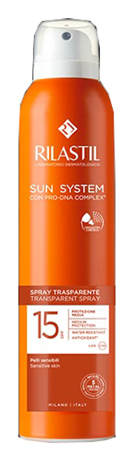 RILASTIL SUN SYSTEM TRANSPARENT SPRAY SPF15 200 ML