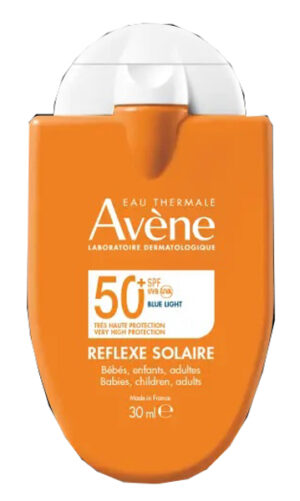EAU THERMALE AVENE REFLEXE SOLAIRE SPF50+ BEBE BAMBINI ADULTO 30 ML