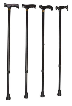 BASTONE BRIO PIEGHEVOLE IN ALLUMINIO ANODIZZATO CON PUNTALIANTISCIVOLO REGOLABILE IN ALTEZZA DONNA