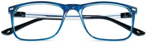 OCCHIALE DA LETTURA PREMONTATO TWINS GOLD DIONISO BLU +2,50