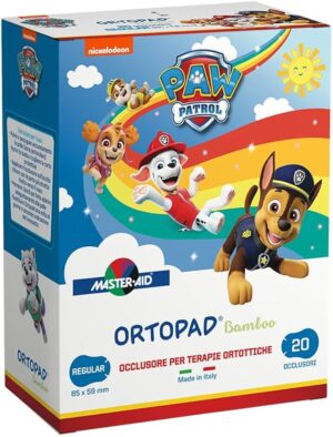 CEROTTO OCCLUSORE PER TERAPIE ORTOTTICHE PAW PATROL REGULAR85X59 MM 20 PEZZI