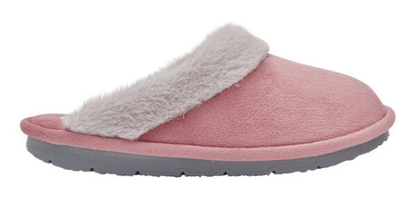 BRIENNE MICROFIBRE+SYNTHETIC FUR PANTOFOLA WOMAN ROSE 35