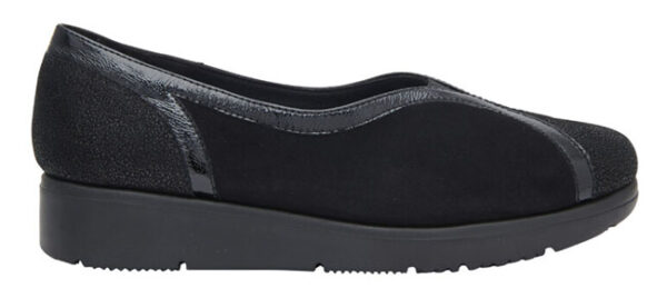 GILLY SUEDE+LAMINATED SUEDE SCARPA WOMAN BLACK 36