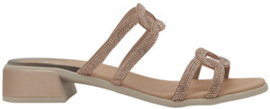 LIPARI MICROFIBRE+STRASS W ROSE GOLD 36