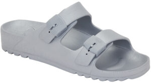 BAHIA METALLIC EVA WOMAN SILVER 39 MATERIALE EVA FINITURA METALIZZATA FODERA TOMAIA SFODERATO SOTTOPIEDE EVA SUOLA EVA FITTING F ALTEZZA TACCO 20 COLLEZIONE SS23