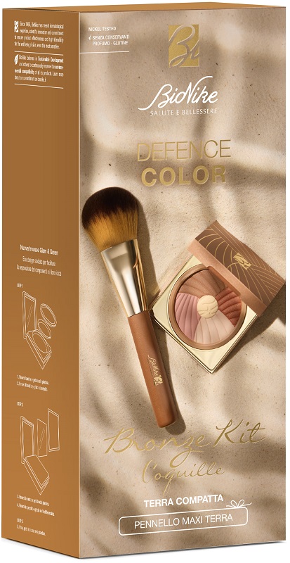 DEFENCE COLOR BRONZE KIT 2025 TERRA COMPATTA 211 COQUILLE +PENNELLO MAXI TERRA