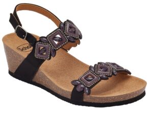 CALZATURA SANREMO SANDAL MICROFIBRE+ACCESSORIES W BLACK 37