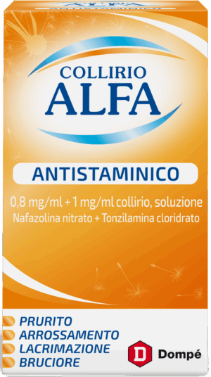 COLLIRIO ALFA ANTISTAMINICO collirio 10 ml 0,8 mg/ml  1 mg/ml