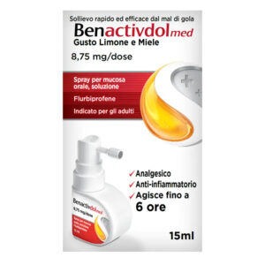 BENACTIVDOLMED spray mucosa orale 15 ml 8,75 mg/ml