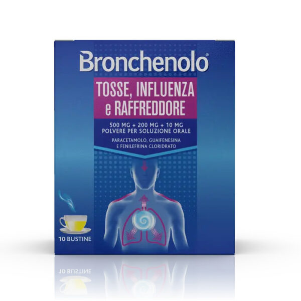 BRONCHENOLO TOSSE INFLUENZA E RAFFREDDORE orale polv 10 buste