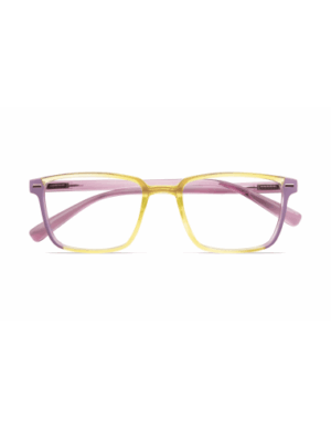 OCCHIALE DA LETTURA PREMONTATO TWINS SILVER POP GIALLO-ROSA+1.50