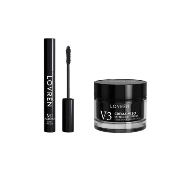 LOVREN MINI-SIZE BOX BLACK  M1 MASCARA MINI + V3 CREMA VISOMINI