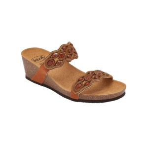 CALZATURA LERICI MICROFIBRE+STONES W COGNAC 37