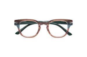 OCCHIALE DA LETTURA PREMONTATO TWINS GOLD FUNK MARRONE-VERDE+2.00