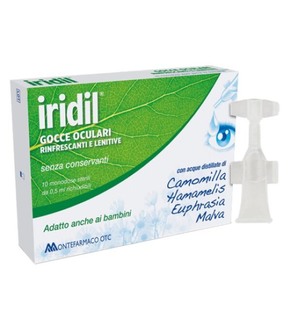 GOCCE OCULARI IRIDIL 10 AMPOLLE MONODOSE RICHIUDIBILI 0,5 ML