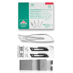 BISTURI MONOUSO STERILE PREMIUM LAMA IN ACCIAIO INOX MANICOIN ABS FIGURA 20