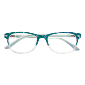 OCCHIALE DA LETTURA TWINS GOLD VESUVIO VERDE PETROLIO +1,50