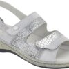 CALZATURA MARINELLA SANDAL PRINTED LAM SYNTHETIC+MICROFIBREW LIGHT GREY 37