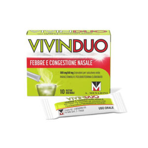 VIVINDUO FEBBRE E CONGESTIONE NASALE orale 10 bustine 500 mg