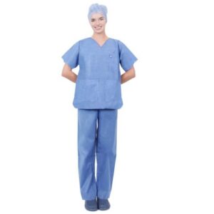 DIVISA CON ELASTICO CASACCA + PANTALONE IN SMS IDROREPELLENTE COLORE BLU S