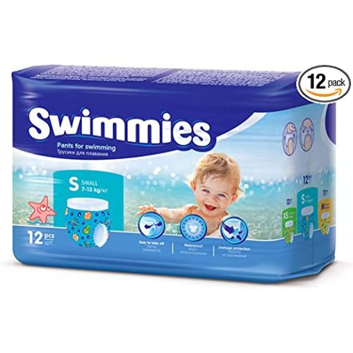 SWIMMIES PANNOLINO PANTS S2 7-13 KG TAGLIA S 12 PEZZI