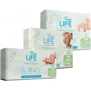 FREELIFE BEBECASH PANTS MAXI TAGLIA 4 8-15 KG GIROVITA FINOA 68 CM 22 PEZZI